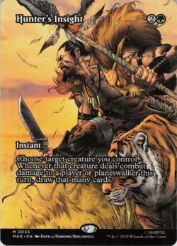 Hunter's Insight (Borderless) M Marvel Universe Eternal-Legal 35 NM Normal MTG - Image 1