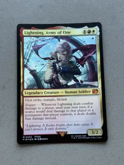 Lightning, Army of One #233 FOIL Mythic - MTG Final Fantasy FIN - NM / Unplayed - Image 1