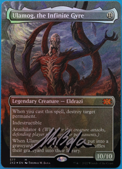 Ulamog the Infinite Gyre (Borderless Textured 577) FOIL SIGNED NM (505152) - Image 1