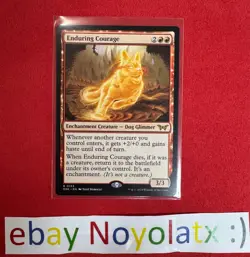 1x NM MTG Enduring Courage - Duskmourn: House of Horror - Image 1