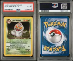 2000 Pokemon Team Rocket Holo Dark Arbok 2/82 PSA 6 - Image 3
