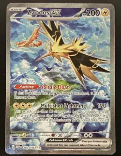 Pokemon Scarlet & Violet 151 Zapdos ex 202/165 SIR Holo Full Art NM/M - Image 1