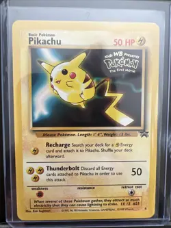Pokemon TCG Pikachu Wizards Black Star Promos 4 Regular Promo Promo - Image 1