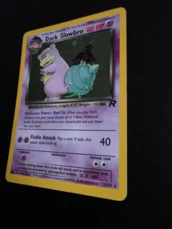 Pokemon TCG Dark Slowbro Team Rocket 12/82 Holo Unlimited Holo Rare MP - Image 4