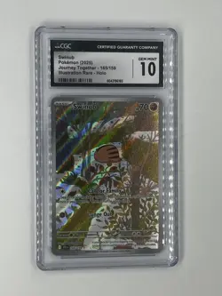 Swinub 165/159 Pokemon Journey Together Illustration Rare Holo CGC Gem Mint 10 - Image 1
