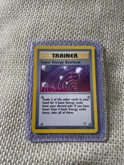 Pokemon TCG Super Energy Retrieval 89/111 Rare Non Holo Neo Genesis - Image 1