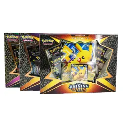 Pokemon Shining Fates 3 Collection Boxes Boltund Cramorant Eldegoss V New Sealed - Image 1