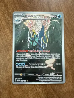 Clawitzer Illustration Rare 141/132 Mega Evolution Pokemon TCG - Image 1