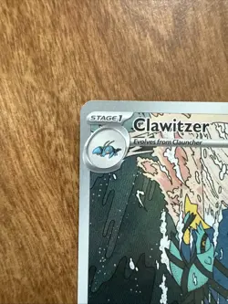 Clawitzer Illustration Rare 141/132 Mega Evolution Pokemon TCG - Image 2