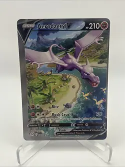 Miscut Off Center Alignment Dot Error Aerodactyl V Alt Art 180/196 Pokemon TCG - Image 1