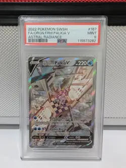 2022 POKEMON SWORD & SHIELD ASTRAL RADIANCE FULL ART/ORIGIN FORME PALKIA V PSA 9 - Image 1