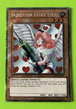Injection Fairy Lily RA03-EN117 Platinum Secret Rare 1st Edition - Image 1