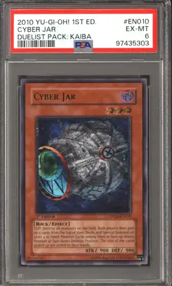 Yu-Gi-Oh Duelist Pack Kaiba 1st Edition Cyber Jar DPKB-EN010 Ultimate Rare PSA 6 - Image 1