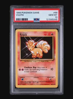 VULPIX 68/102 - BASE SET 1999 POKEMON CARD - FRESH SLAB - PSA 10 GEM MINT 💎 - Image 2