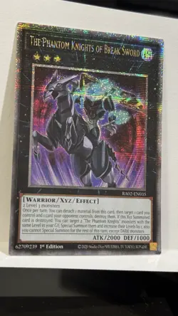 The Phantom Knights of Break Sword 1st Edition Secret Rare Card RA02-EN035 - Image 1