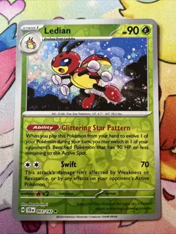 Ledian 3/142 Reverse Holo | Stellar Crown | Pokemon Card NM - Image 1