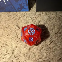 MTG Marvel's Spider-Man Red Die Dice (D20) with card box - Image 5