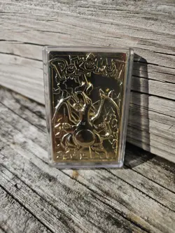 Charizard Pokemon 23K Gold Plated Trading Card Burger King 1999 - Image 1