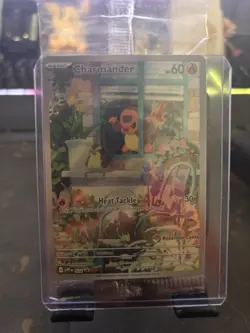 Pokemon Center Stamped Charmander 044 Scarlet & Violet Promo Holo Card - Image 1