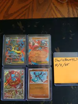 Pokemon Mega Evolutions Card Lot Featuring Mega Lucario Ex 160/132 & Riolu Primo - Image 1