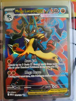 Pokemon Mega Evolutions Card Lot Featuring Mega Lucario Ex 160/132 & Riolu Primo - Image 2