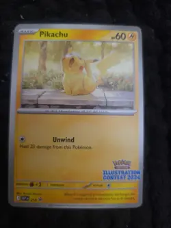 Pikachu - 214 (Illustration Contest 2024) 214 Sv: Scarlet & Violet Promo Card - Image 1