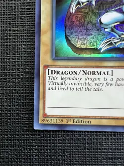 Blue-Eyes White Dragon LCKC-EN001 Ultra Rare 1st Edition Yugioh TCG Card NM - Image 5