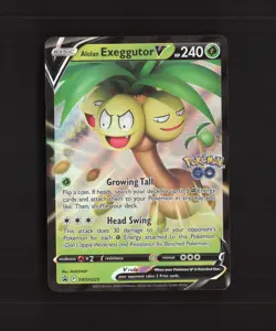 Alolan Exeggutor V SWSH225 Sword & Shield Black Star Promo Holo Pokemon Card NM - Image 1