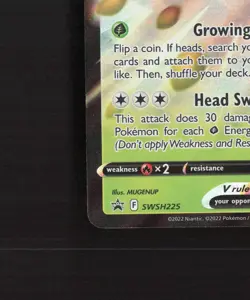 Alolan Exeggutor V SWSH225 Sword & Shield Black Star Promo Holo Pokemon Card NM - Image 5