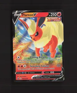 Flareon V SWSH149 Sword & Shield Black Star Promo Holo Pokemon Card NM - Image 1
