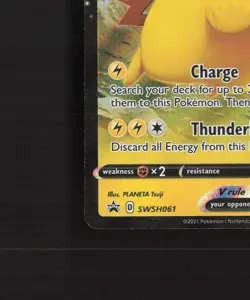 Pikachu V SWSH061 Sword & Shield Black Star Promo Holo Pokemon Card NM - Image 5