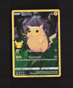 Pikachu 005/025 Celebrations Full Art Ultra Rare Holo Pokemon Card NM - Image 1