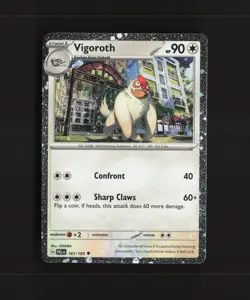 Vigoroth 161/193 Paldea Evolved Cosmos Holo Rare Pokemon Card NM - Image 1