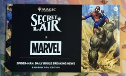 MTG Secret Lair x Marvel's Spider-Man: Daily Bugle Breaking News Rainbow Foil - Image 1