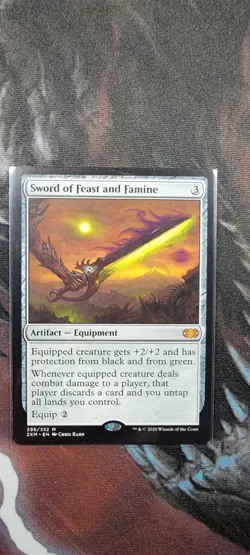 Sword of Feast and Famine - Double Masters - NM - MtG - Image 1