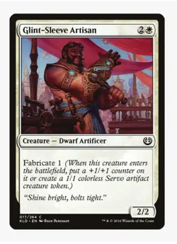 Glint-Sleeve Artisan | Kaladesh KLD | MTG | Servo Token | Fabricate | LP-NM - Image 1