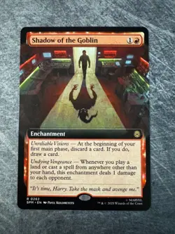 Shadow of the Goblin (Extended Art) Marvel's Spider-Man Regular NM - MTG - Image 1