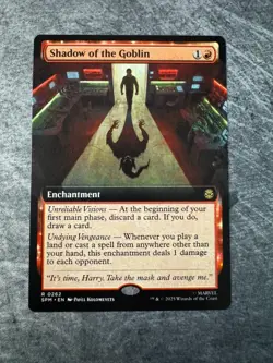 Shadow of the Goblin (Extended Art) Marvel's Spider-Man Regular NM - MTG - Image 1