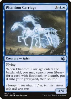 Phantom Carriage 70 MID MTG Foil Spirit Uncommon Disturb Kieryluk Flashback EN - Image 1