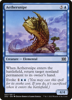 Aethersnipe (REGULAR) x1 - MTG Double Masters 2022 2X2 #37 - Image 1