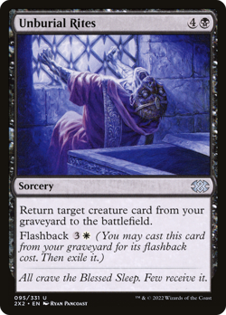 Unburial Rites (REGULAR) x1 - MTG Double Masters 2022 2X2 #95 - Image 1