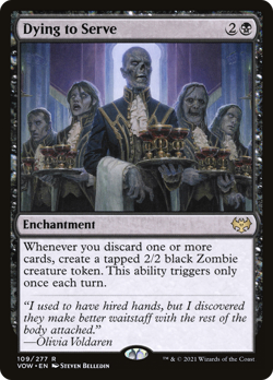 Dying to Serve (REGULAR) x1 - MTG Innistrad: Crimson Vow VOW #109 - Image 1