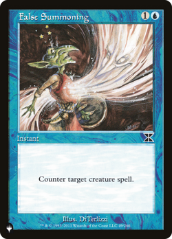False Summoning (REGULAR) x1 - MTG The List PLST #ME4-49 - Image 1