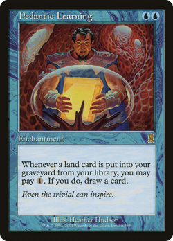 Pedantic Learning (REGULAR) x1 - MTG Odyssey ODY #90 - Image 1