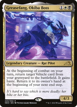 Greasefang, Okiba Boss (REGULAR) x1 - MTG Kamigawa: Neon Dynasty NEO #220 - Image 1