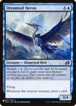 Dreamtail Heron (REGULAR) x1 - MTG The List PLST #IKO-47 - Image 1