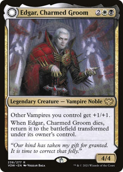 Edgar, Charmed Groom // Edgar Markov's Coffin (REGULAR) x1 - MTG VOW #236 - Image 1