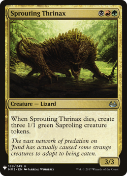 Sprouting Thrinax (REGULAR) x1 - MTG The List PLST #MM3-189 - Image 1