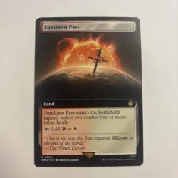 MTG Sundown Pass Extended Art NM Doctor Who English Rare Red White Land 520 - Image 1