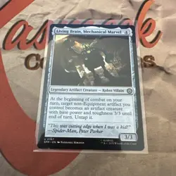 MTG Living Brain, Mechanical Marvel Marvel's Spider-Man Regular #0167 - Image 1